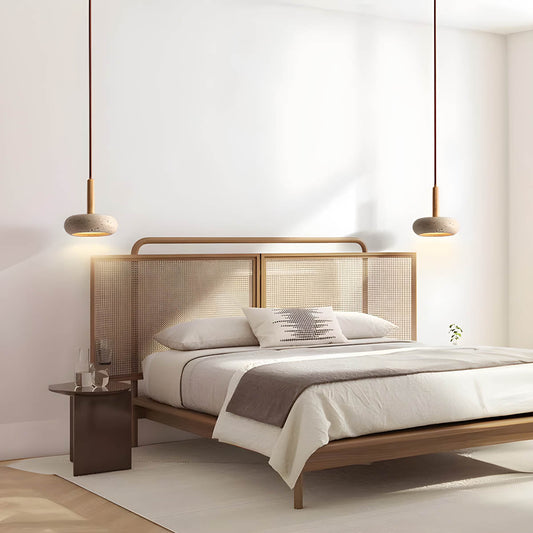 Befez | Elegant Stone Ceiling Lamp - Warm LED Pendant Light - Befez