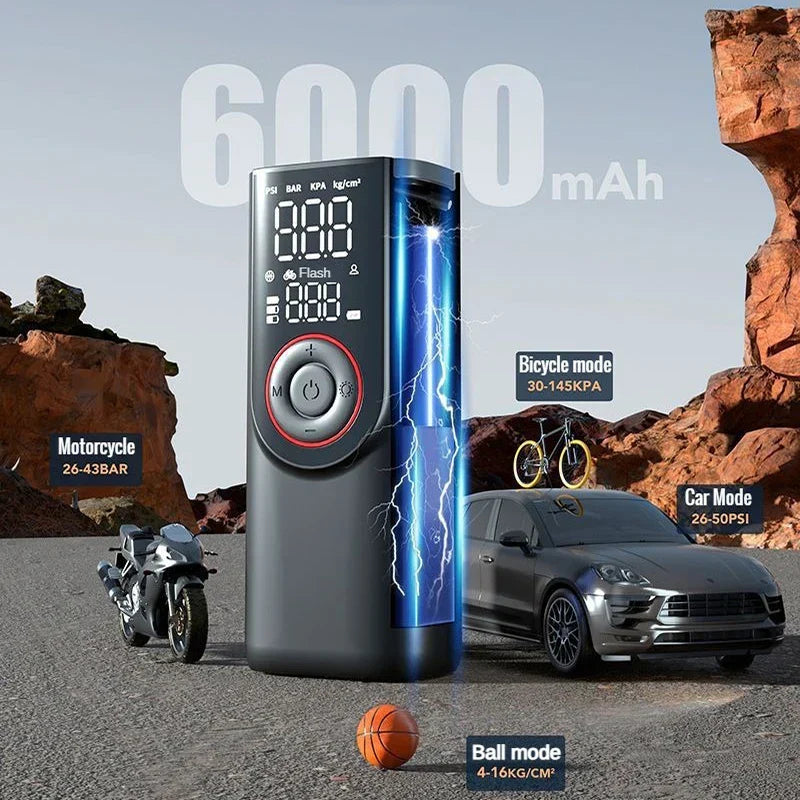Portable Air Compressor Pump 150PSI with LED Light