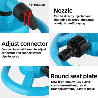 Efficient 360° Rotating Lawn Sprinkler System