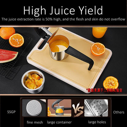 Premium Manual Citrus Juicer Stainless Steel Grinder