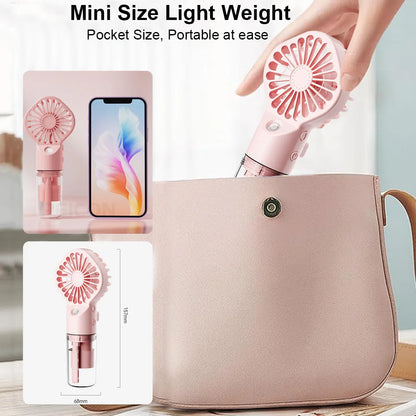 Compact Personal Misting Fan with Humidifier