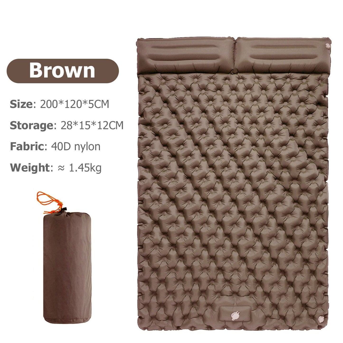 Comfortable Outdoor Inflatable Camping Air Bed with Pillow