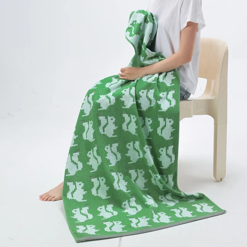 Soft Animal Design Beach Towel