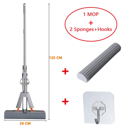 Easy Grip Folding Mop for Floors and Surfaces