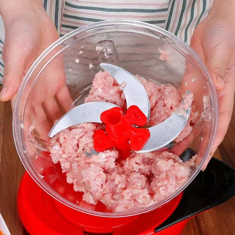 Easy Prep Manual Food Chopper with Sharp Stainless Blades
