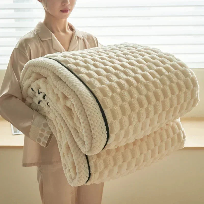 Soft Fuzzy Velour Blanket for Bed and Sofa - Befez