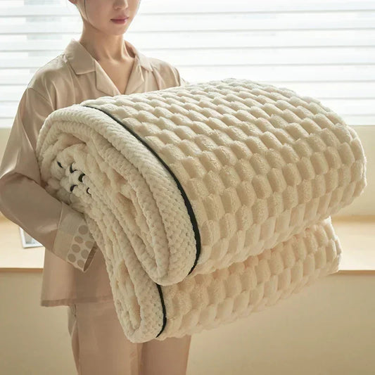 Soft Fuzzy Velour Blanket for Bed and Sofa - Befez