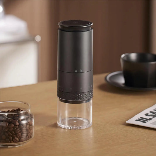 Compact Electric Coffee Grinder - Rechargeable Burr Mill - Befez