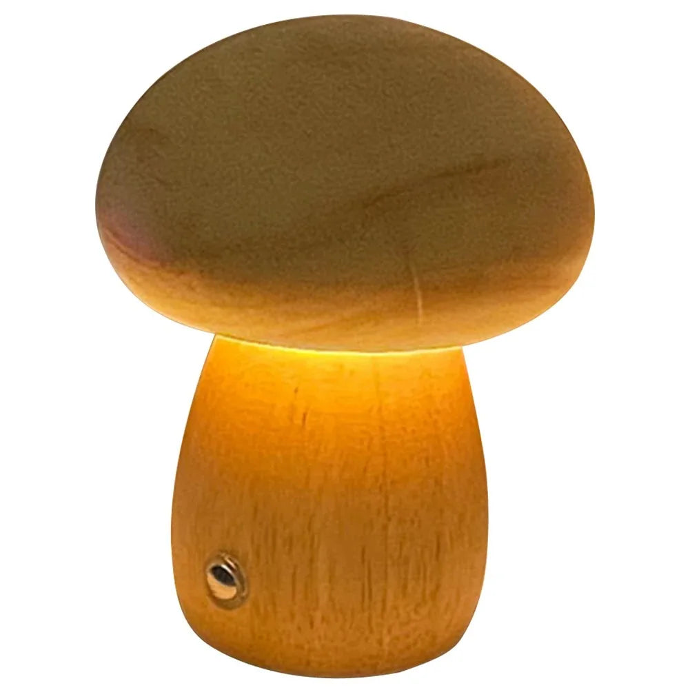 Soft Wooden Dimmable LED Night Lamp