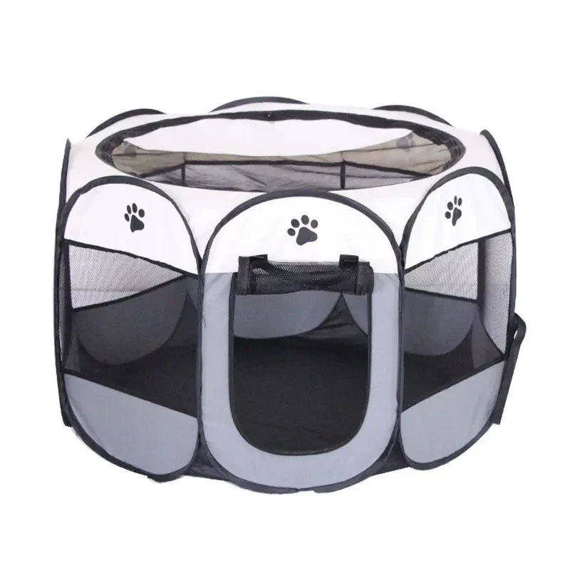 Collapsible Pet Playpen Tent for Cats and Small Dogs