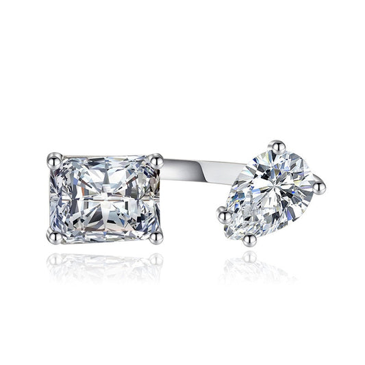 Befez | Elegant Teardrop Zircon Comfort Fit Ring - Befez