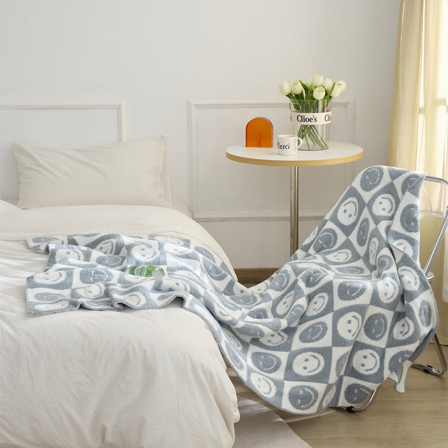Colorful Plaid Throw Blanket