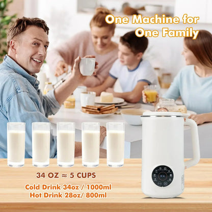 Easy Plant Milk Machine for Nuts, Oats, and Soy