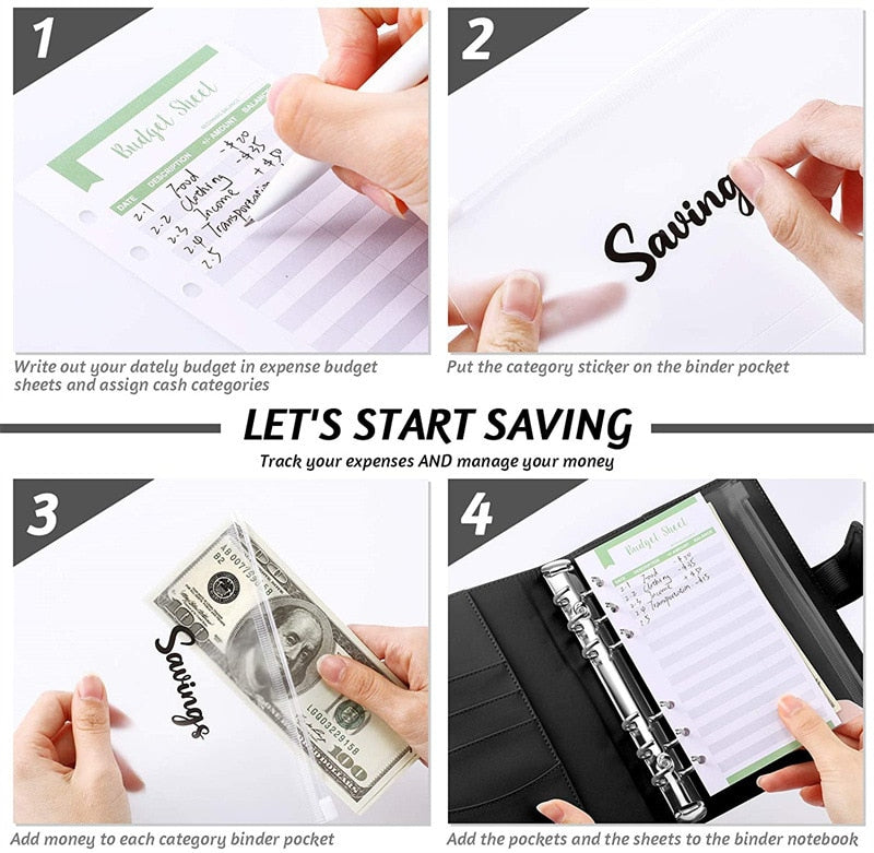 Practical Leather Wallet Organizer Notebook