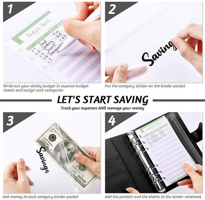 Practical Leather Wallet Organizer Notebook