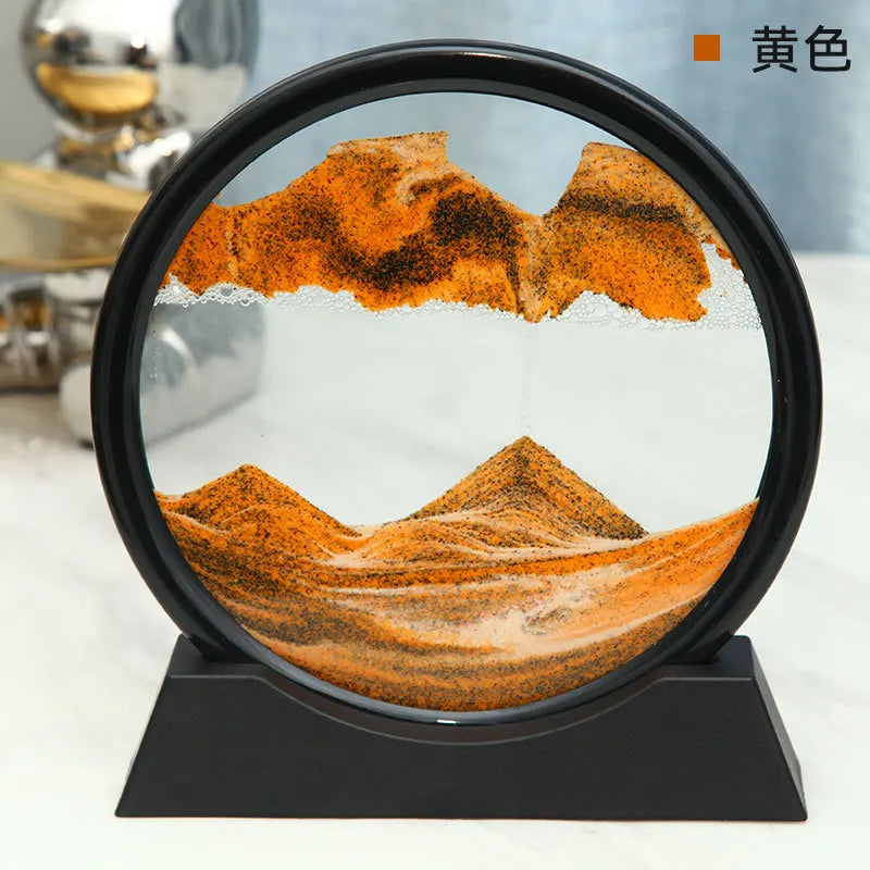 Soothing 3D Sand Art Glass Orb Decoration