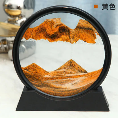Soothing 3D Sand Art Glass Orb Decoration