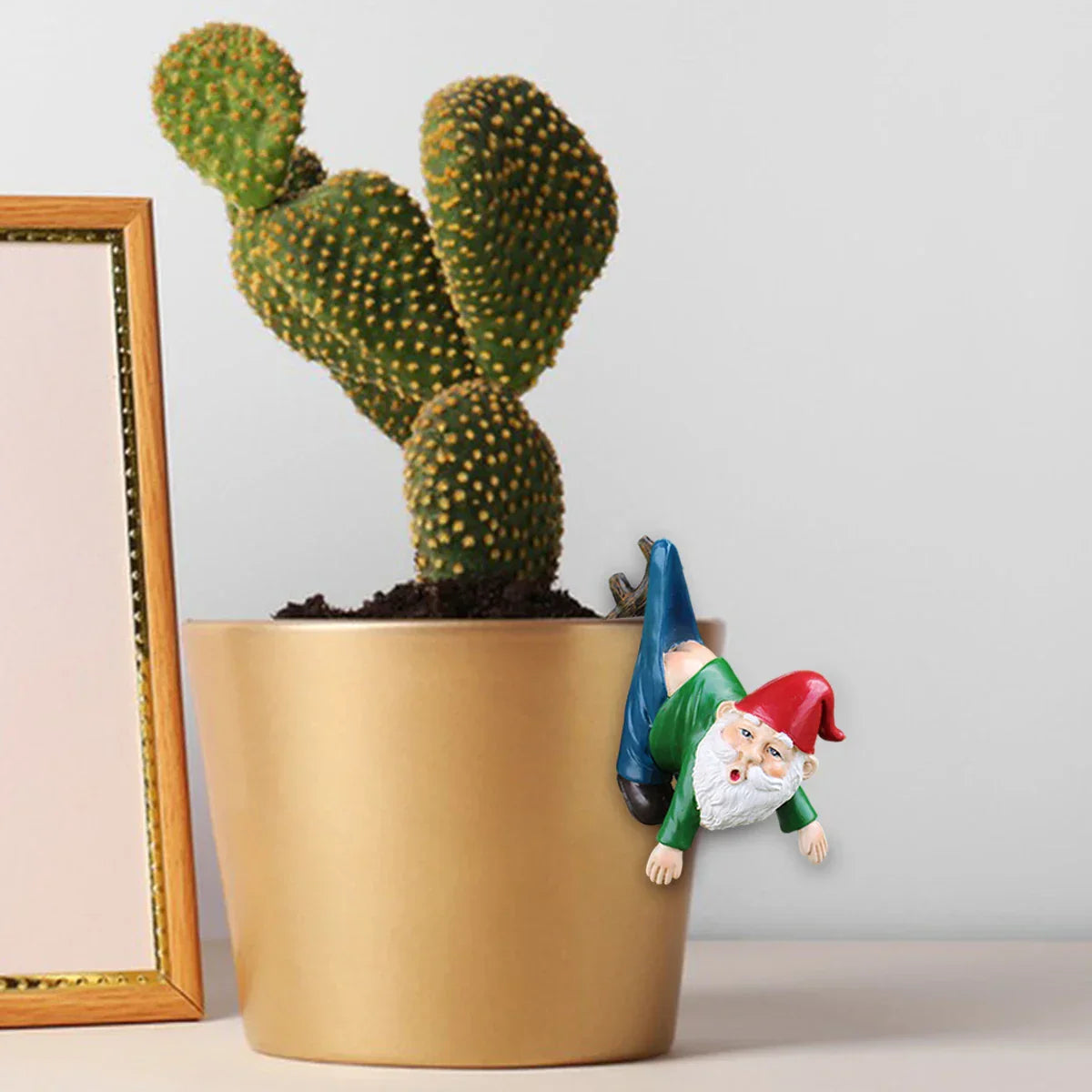 Quirky Garden Gnome Planter with Pants on Hook