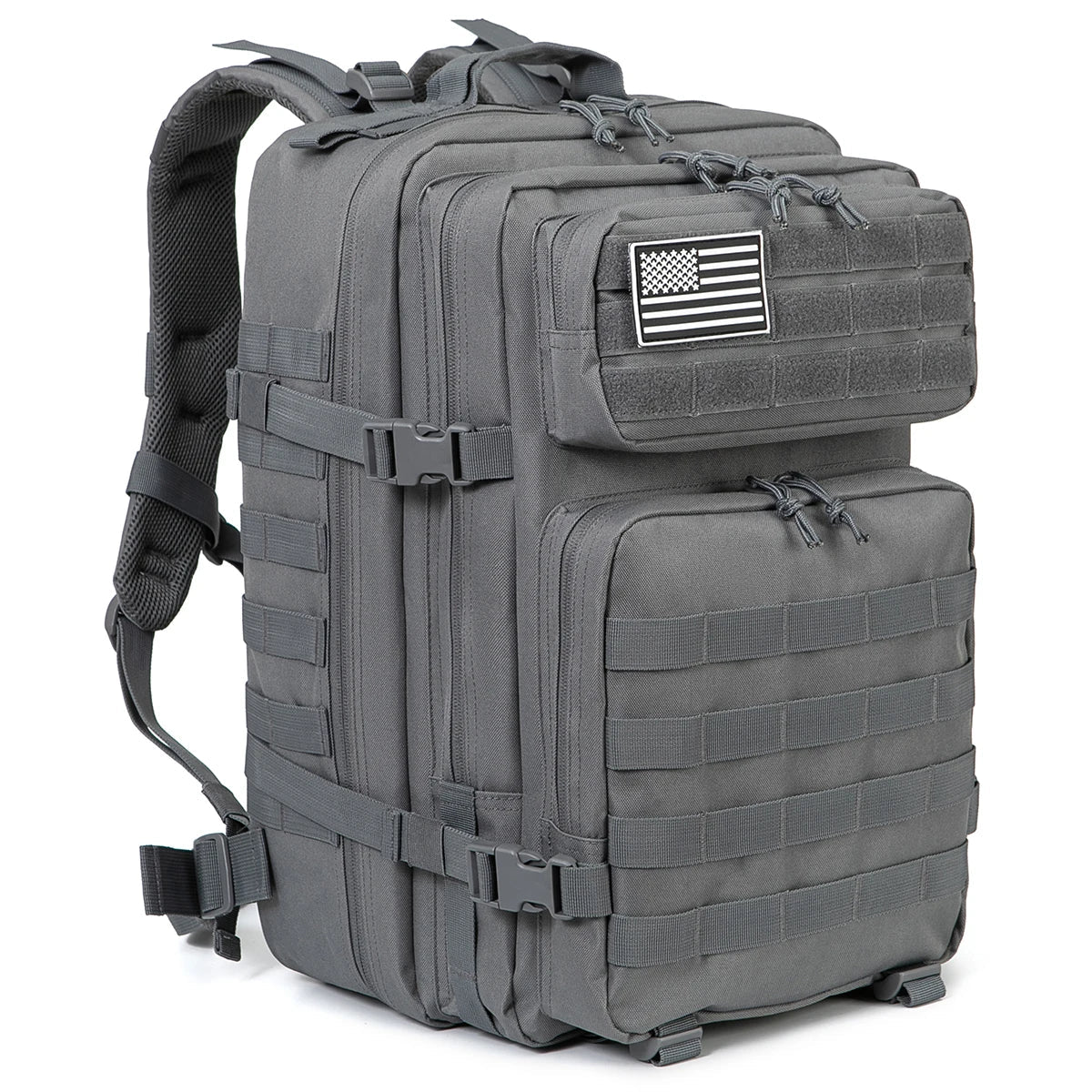 Durable 45L Tactical Backpack with Molle System - Khaki