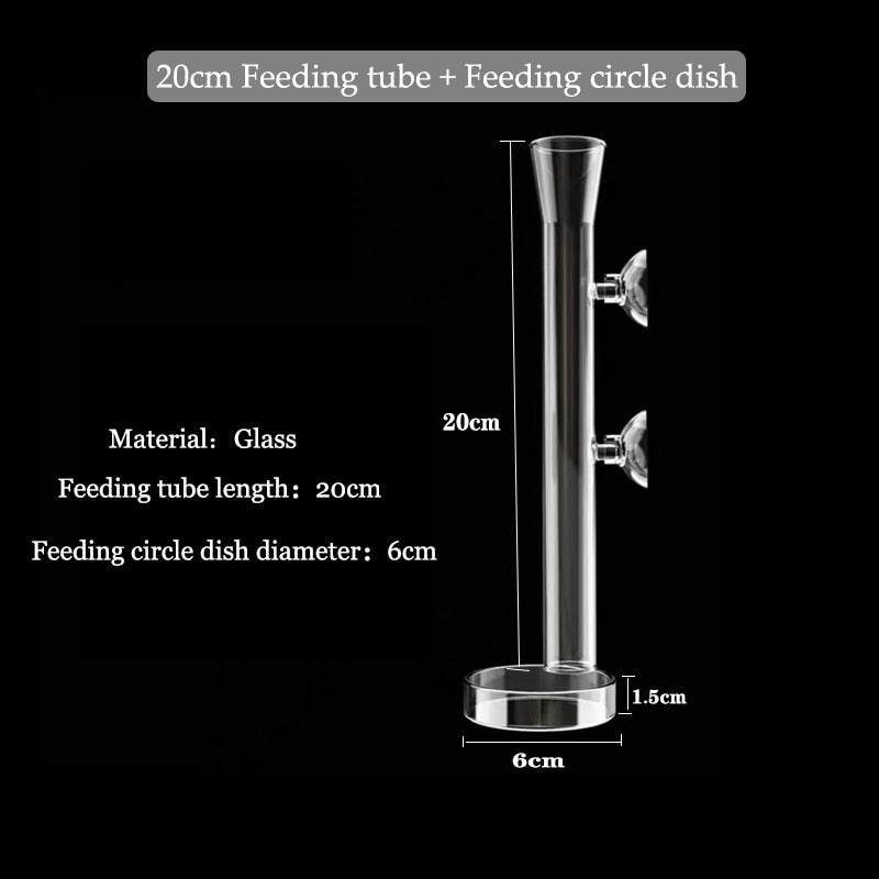 Clear Fish Tank Feeding Tube Aquarium Accessory
