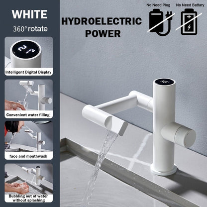 Stylish Automatic Rotating Waterfall Kitchen Faucet
