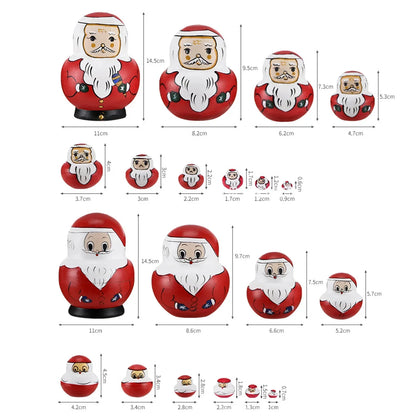 Traditional 10pc Set Wooden Nesting Dolls