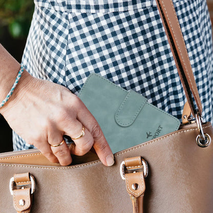 Premium RFID Passport Holder in Genuine Leather Style