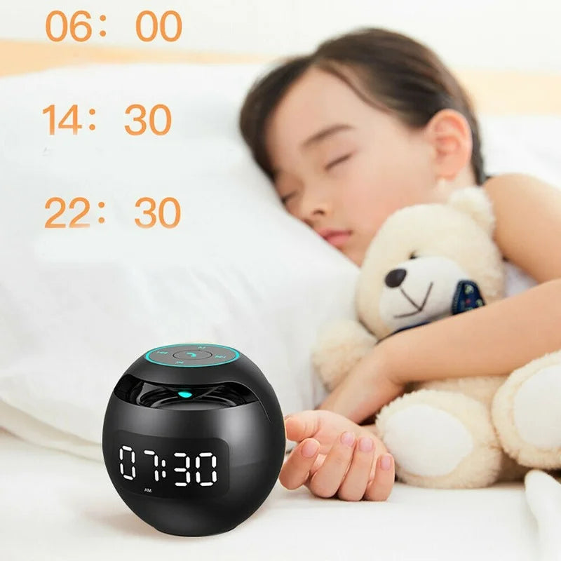 Compact Smart LED Speaker Alarm Clock