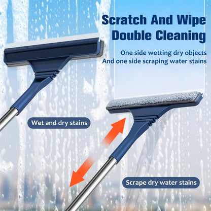 Easy Reach Window Cleaning Kit with Extendable Handle