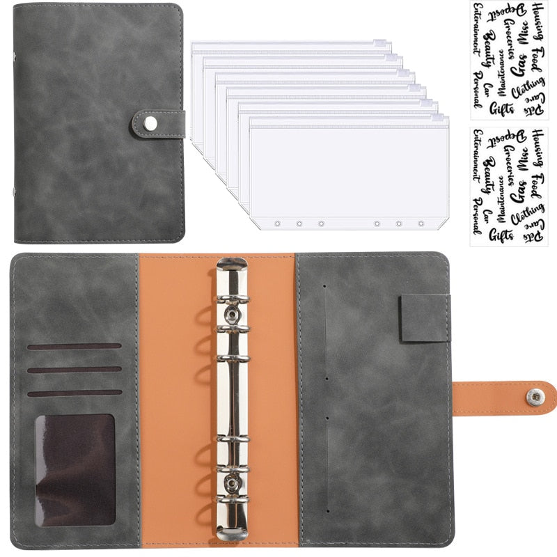Practical Leather Wallet Organizer Notebook