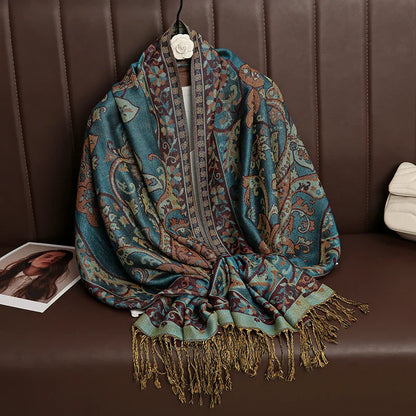 Soft Cashmere Women's Scarf Luxury Warm Print