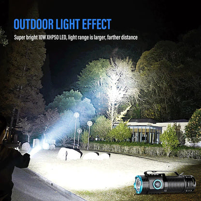 Compact Rechargeable LED Torch with Clip