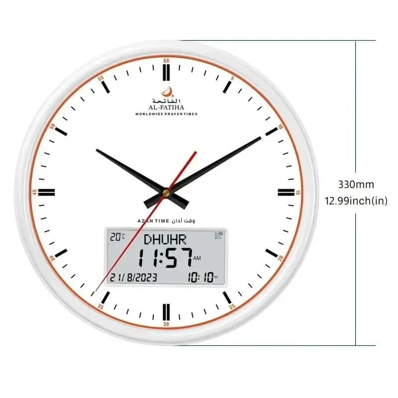 Digital Islamic Prayer Clock with Auto Azan Adjustment