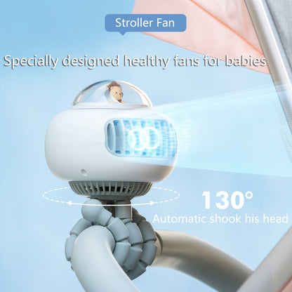 Compact Lightweight Baby Stroller Fan