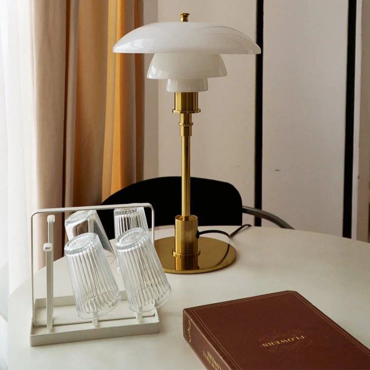 Vintage Style Glass Desk Lamp