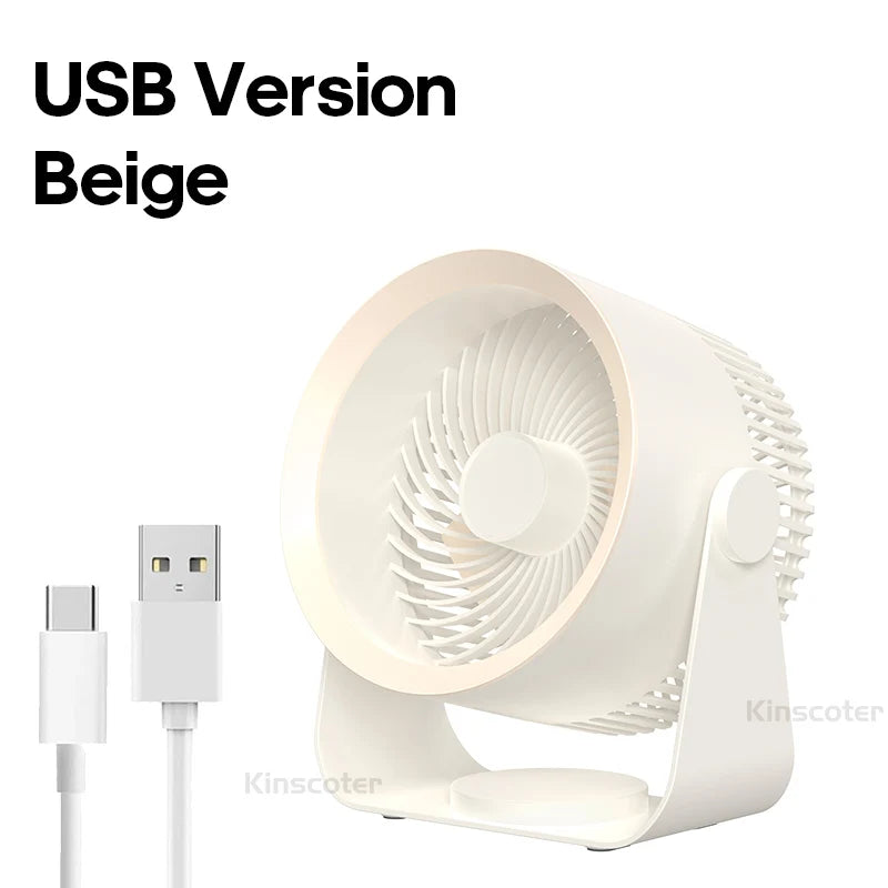 Compact USB Travel Fan Cooler