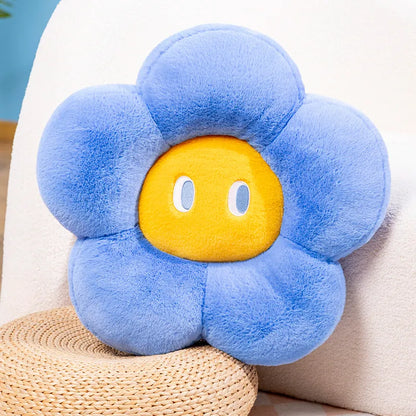 Cute Floral Pillow with Face