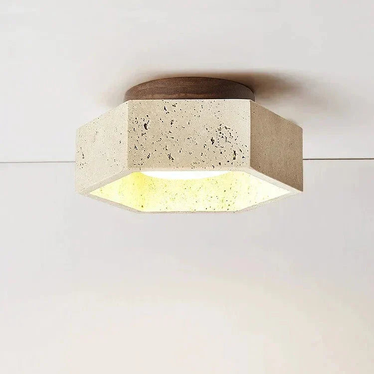 Natural Stone LED Ceiling Light Fixture - Befez
