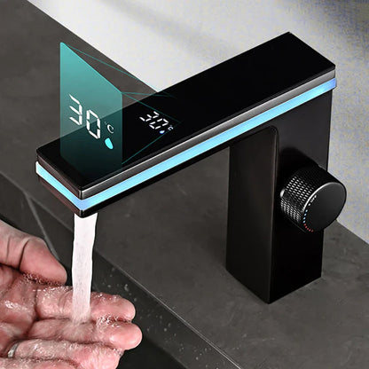 Smart LED Faucet with Digital Temp Control and Mixer