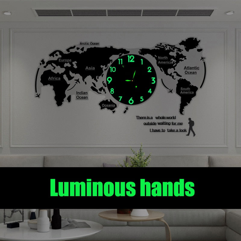 Colorful 3D Acrylic DIY Wall Clock Kit