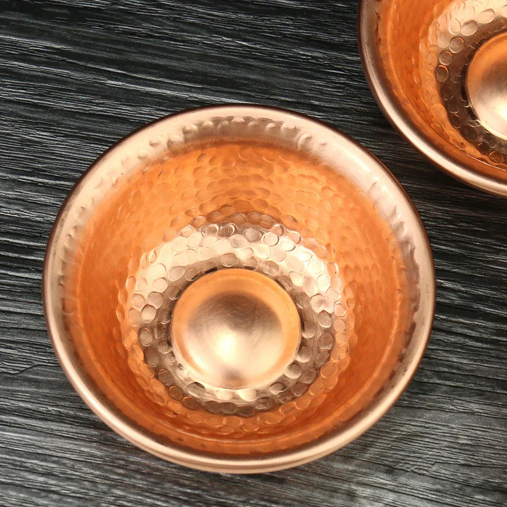 Traditional Copper Buddha Water Bowl Handmade for Meditation