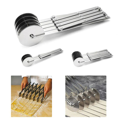 Easy Grip Folding Pastry Dough Cutter Wheel Set