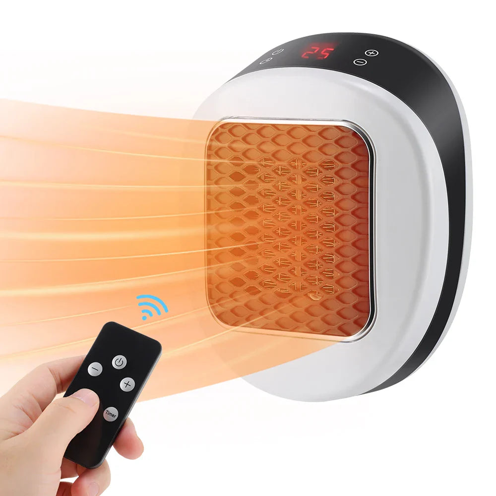 Compact 600W Electric Wall Heater with Remote Control - Befez