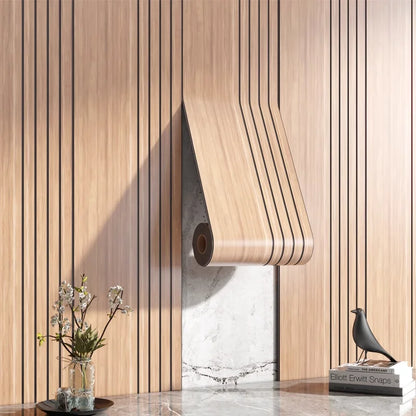 Textured Wooden Wall Stickers Decorative Panels