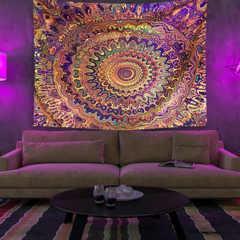 Vibrant Colorful Wall Hanging Tapestry