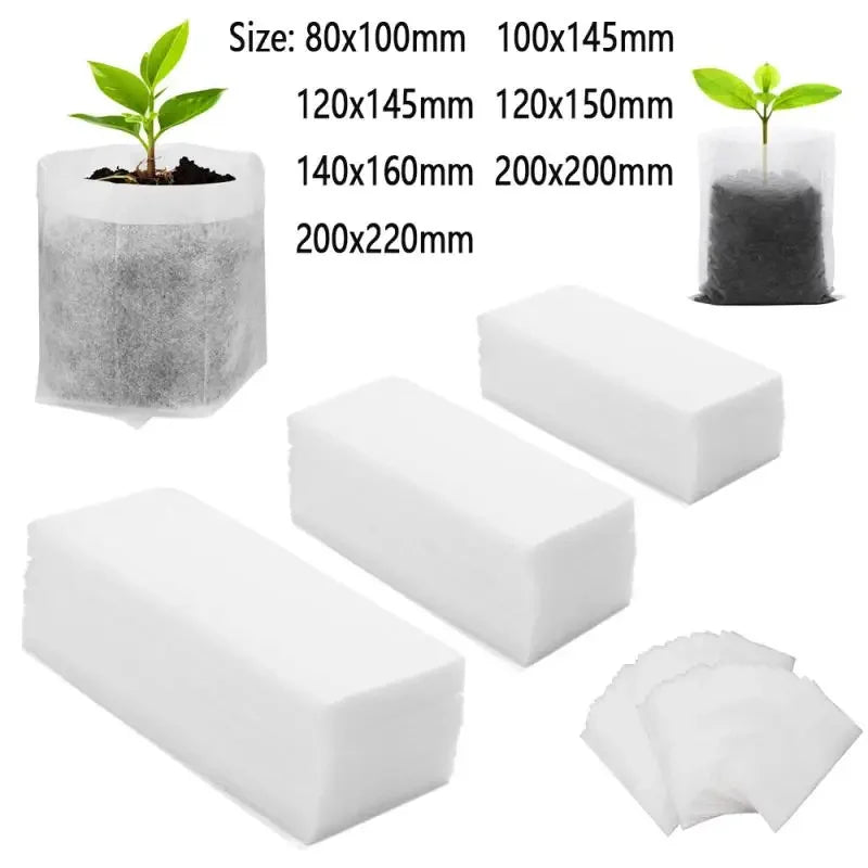 Eco Friendly Compostable Plant Bags Set of 25-100
