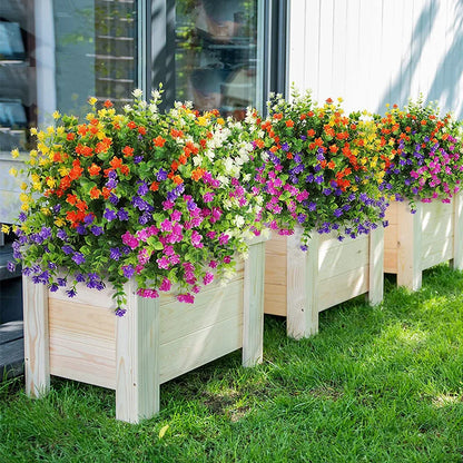 Colorful Outdoor Artificial Hanging Flowers