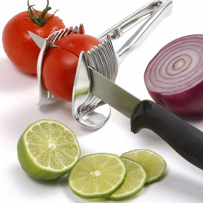 Easy Grip Kitchen Fruit Vegetable Chopper Holder