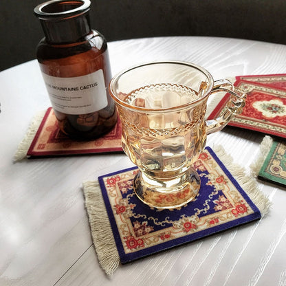 Small Vintage Rug Drink Coaster