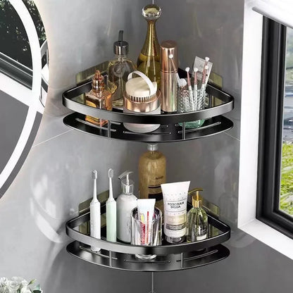 Easy Install Wall Shelf - Compact Bathroom Storage Rack